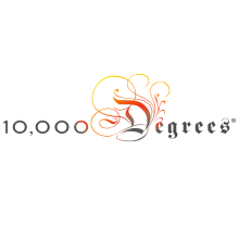 10,000 Degrees Logo